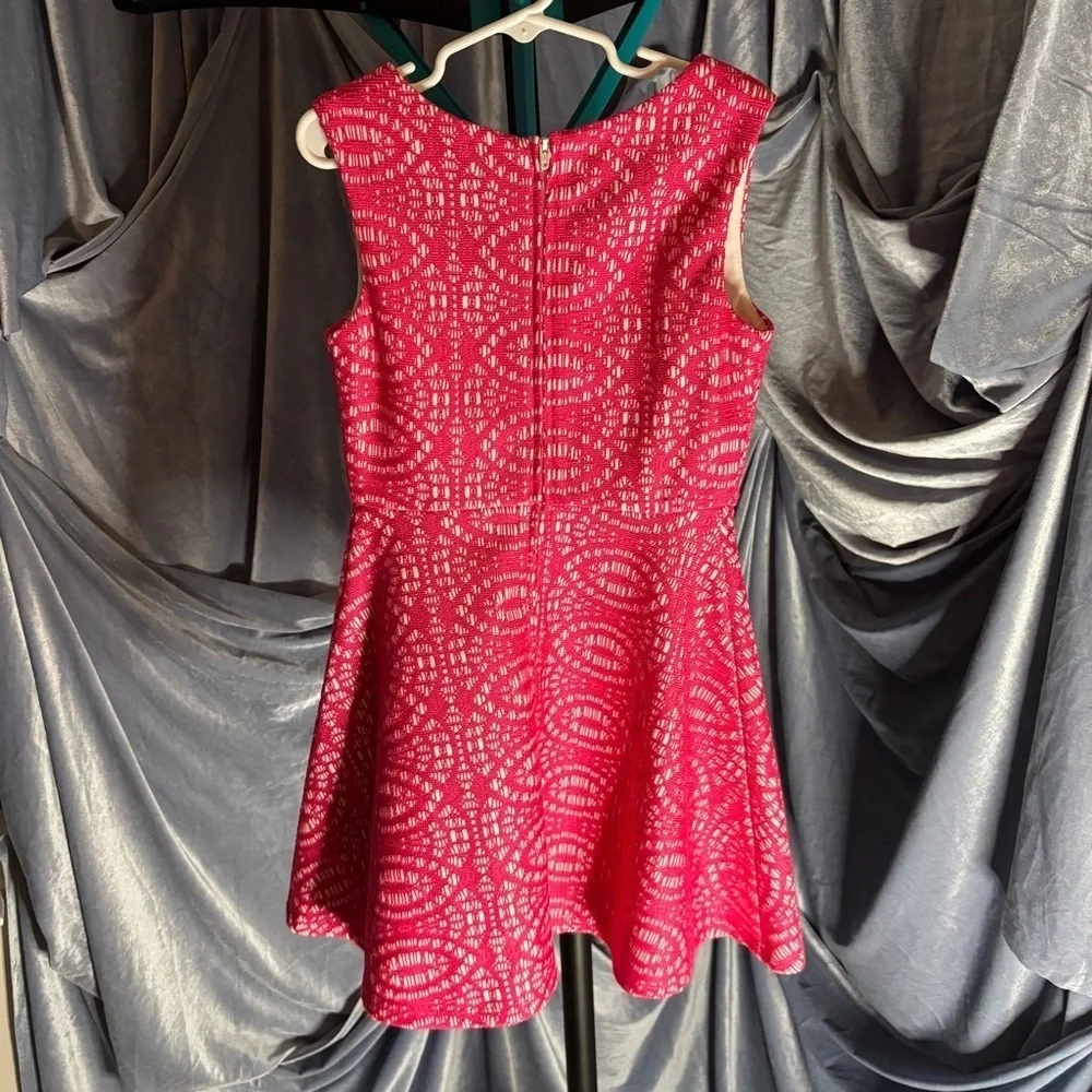Amy Byer girls pink lace dress valentines